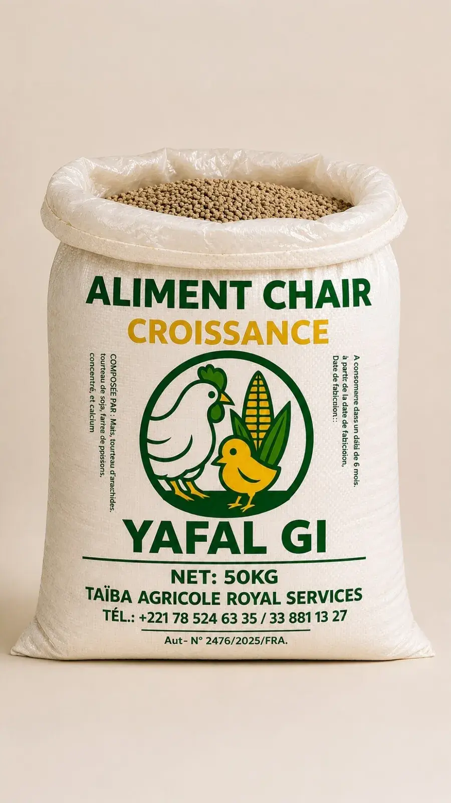 Sac d'aliment CROISSANCE
