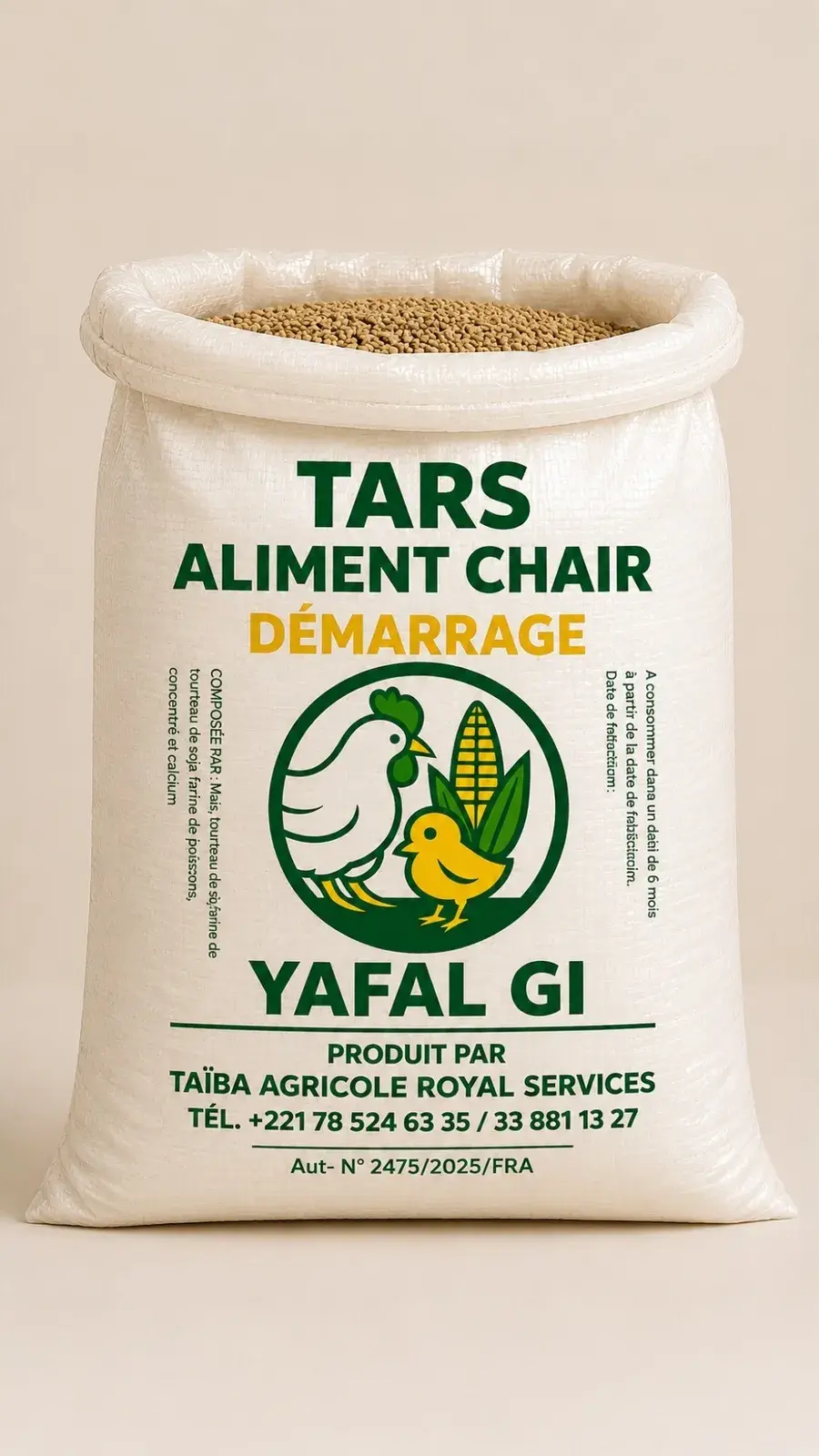 Sac d'aliment DÉMARRAGE